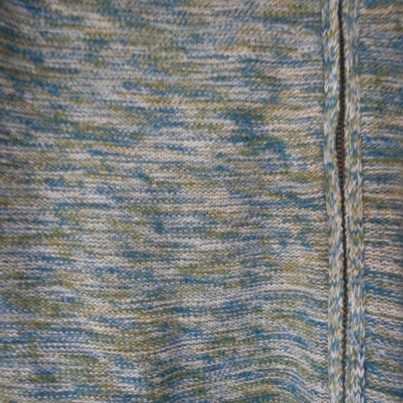 Jones Wear Green Zip front Cardigan Sweater - Picture 3 of 6